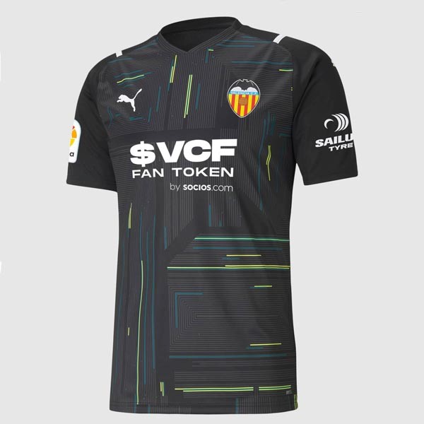 Thailand Trikot Valencia Torwart 2021-22 Schwarz